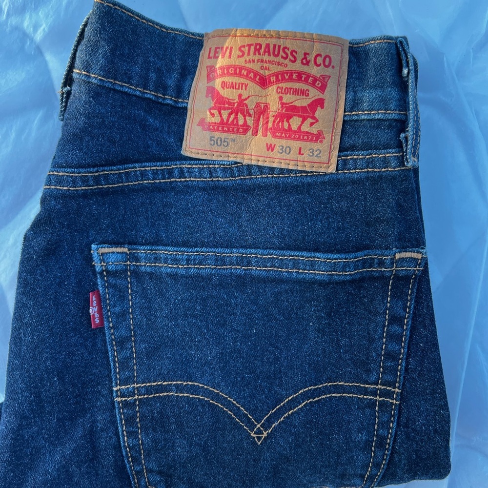 Levi's Dark Blue Slim Straight Jeans